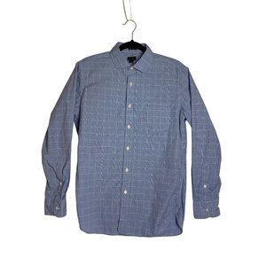 J. Crew Thompson Shirt Mens M Medium 15 - 15 1/2 Button Up Blue Plaid